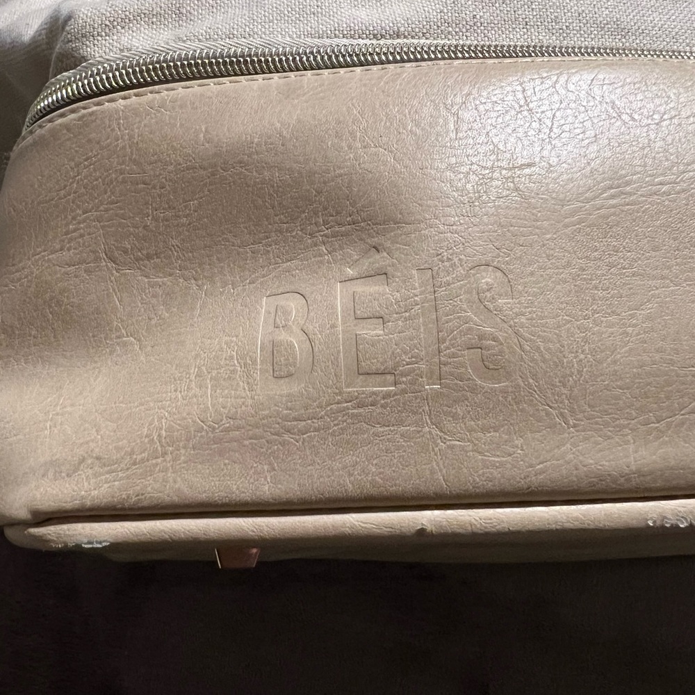 BEIS Cream Canvas Travel Tote Bag - Picture 5 of 9